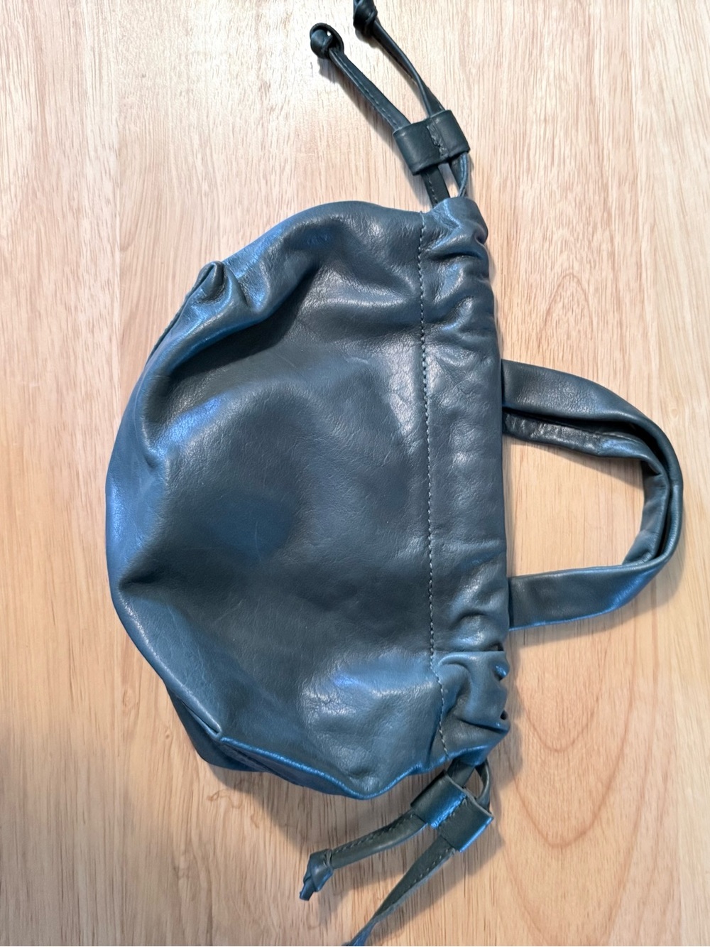 Madewell Dark Green Drawstring Shoulder Tote
